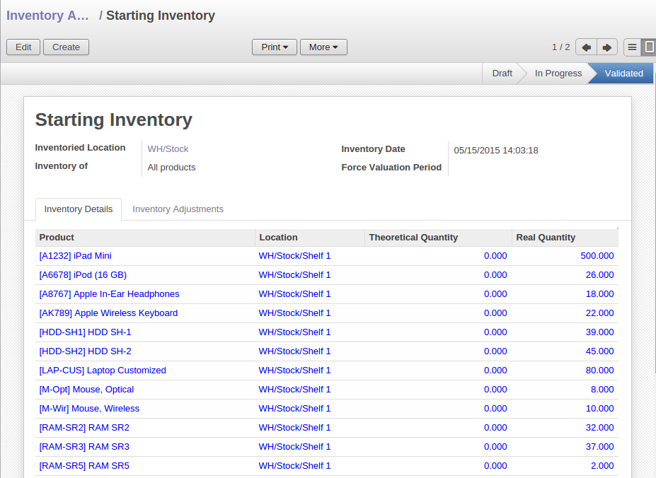 stock inventory new