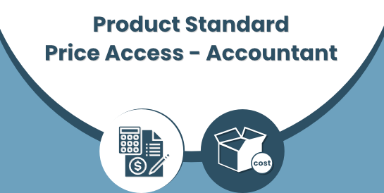 Product Standard Price Access - Accountant