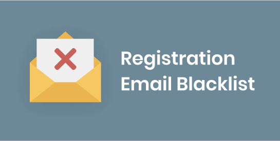 Registration Email Blacklist